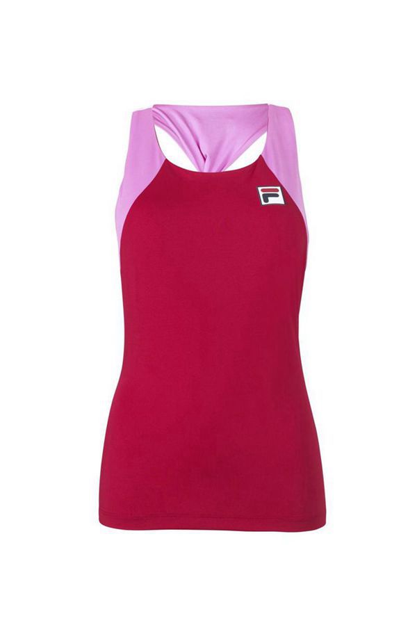 Fila Tielka Damske Červené / Biele - 30 Love Twist Back Vypredaj - Slovakia 46925-EBTU